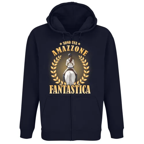 Felpa Premium Cappuccio Zip