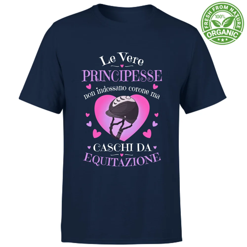 Le principesse indossano caschi da equitazione