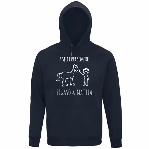 Felpa Organica Unisex Cappuccio