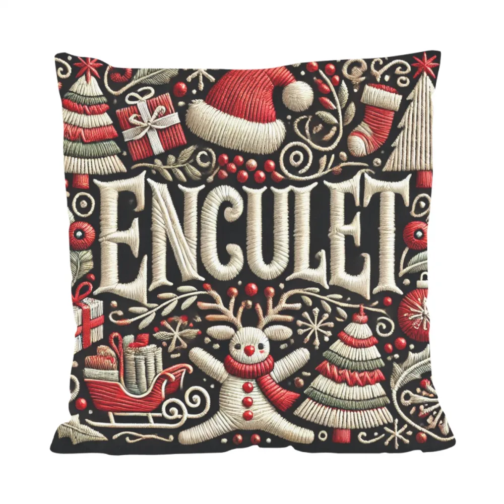 Cuscino dialetto Bresciano di Natale Enculet 4