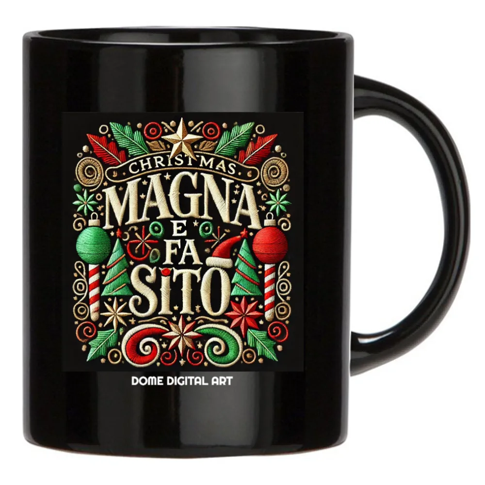 Tazza Dialetto Bresciano Natale magna e fa sito 5