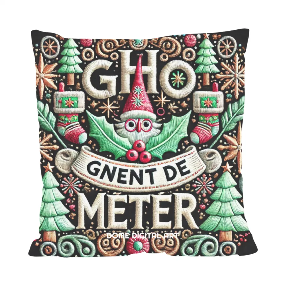 Cuscino dialetto Bresciano di Natale Gho gnent de 