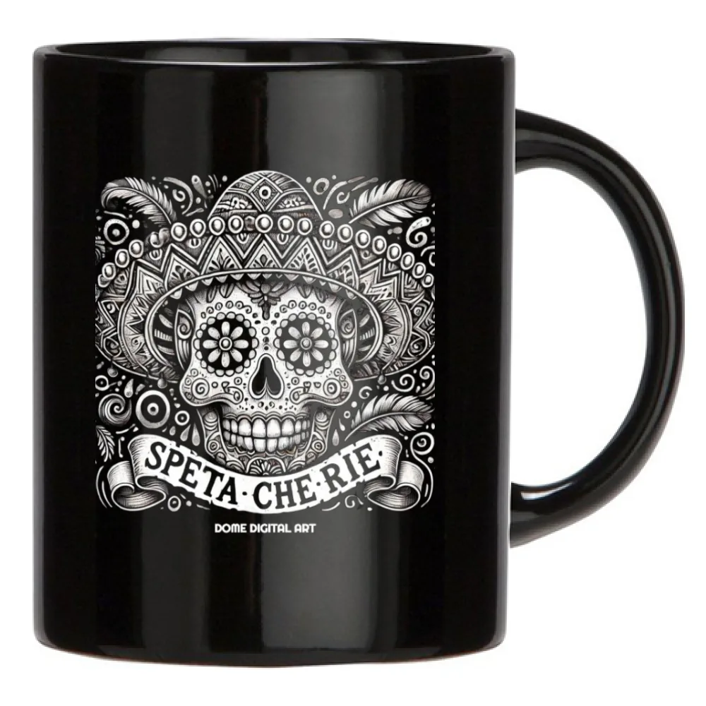 Tazza Teschio Messicano dialetto bresciano speta c
