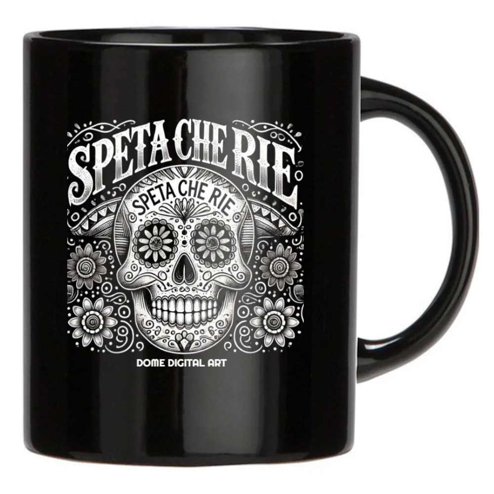 Tazza Teschio Messicano dialetto bresciano speta c