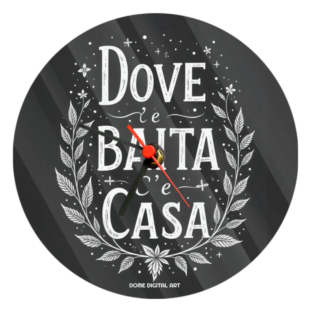 Orologio dialetto bresciano dove baita casa 