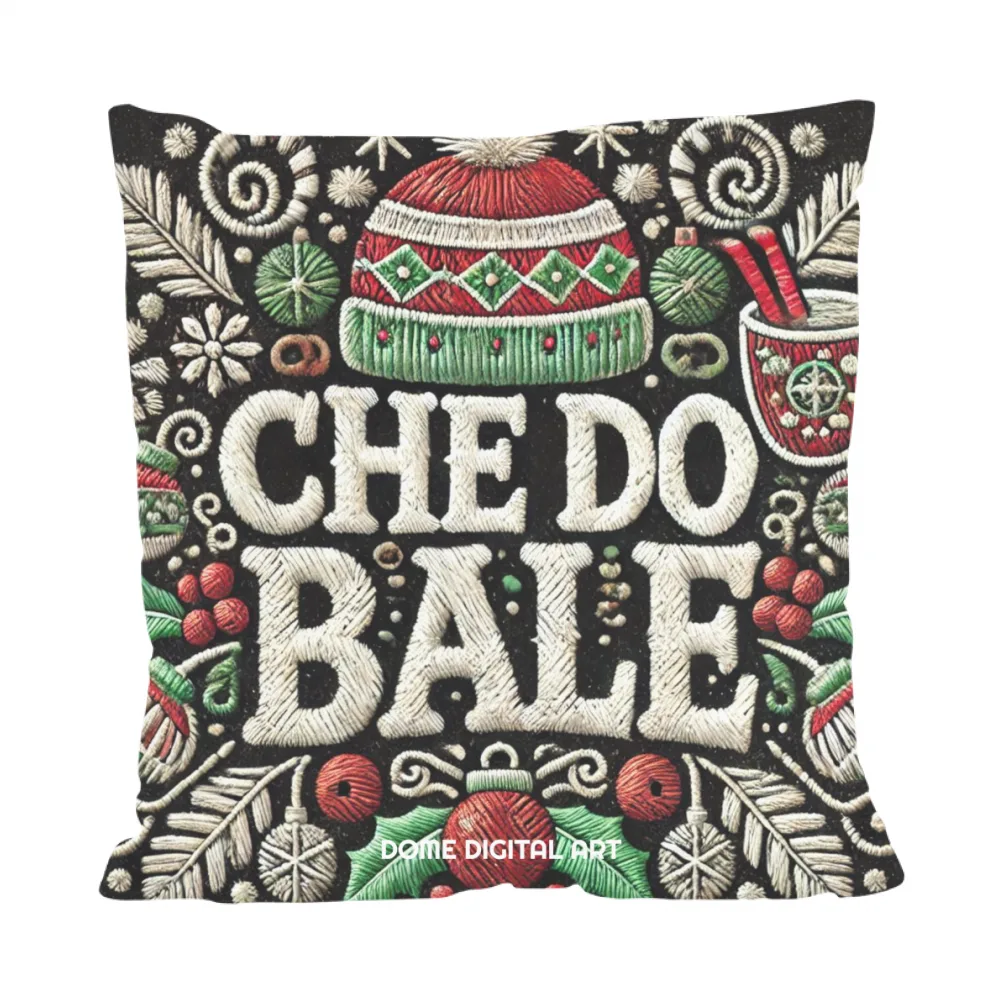 Cuscino dialetto Bresciano di Natale che do bale 1