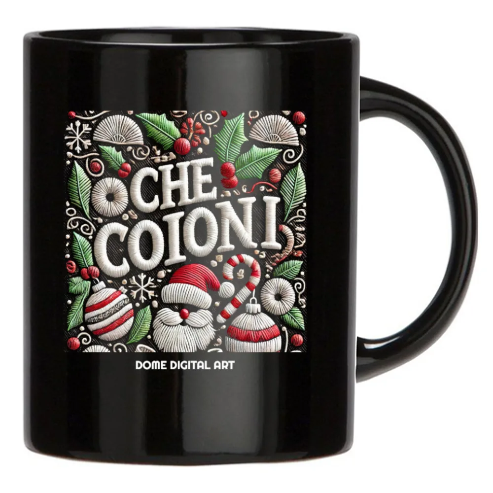 Tazza Dialetto Bresciano Natale che coioni 14