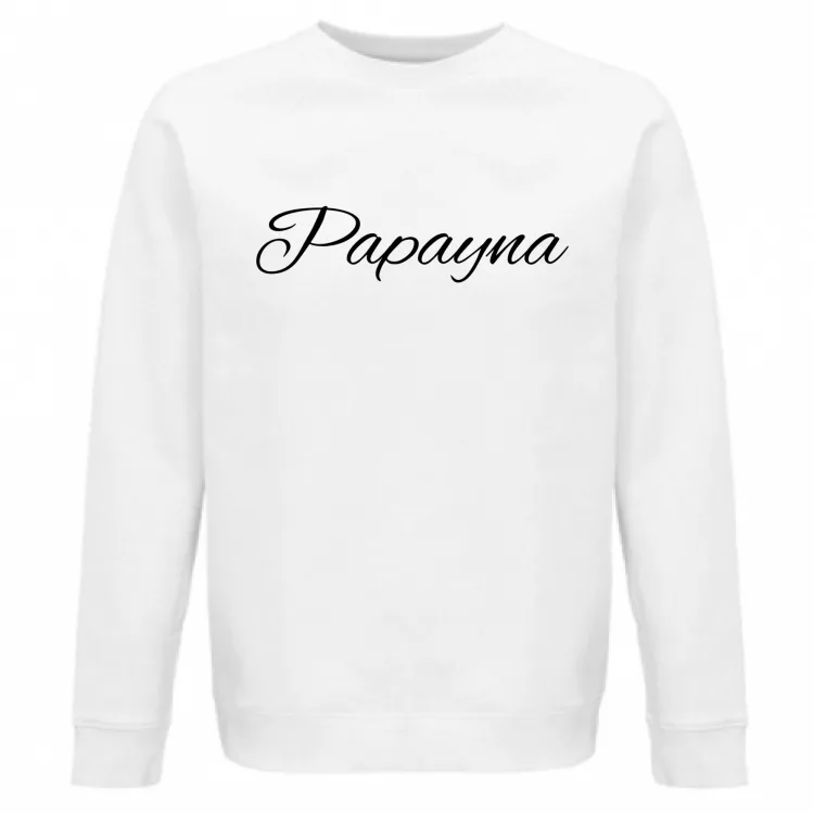 Felpa Noir PAPAYNA giro organica