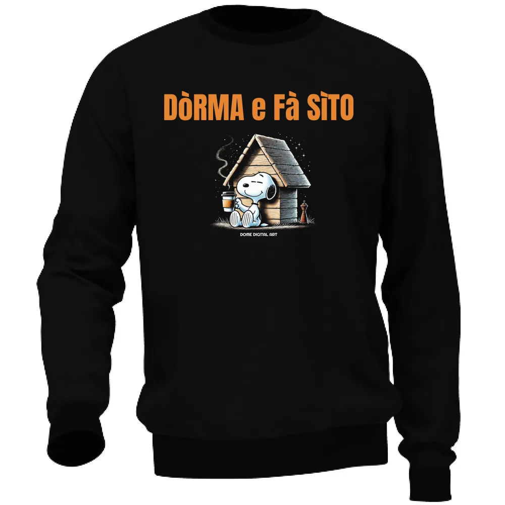 Pigiama Felpa Dialetto Bresciano Dorma e fa sito 2