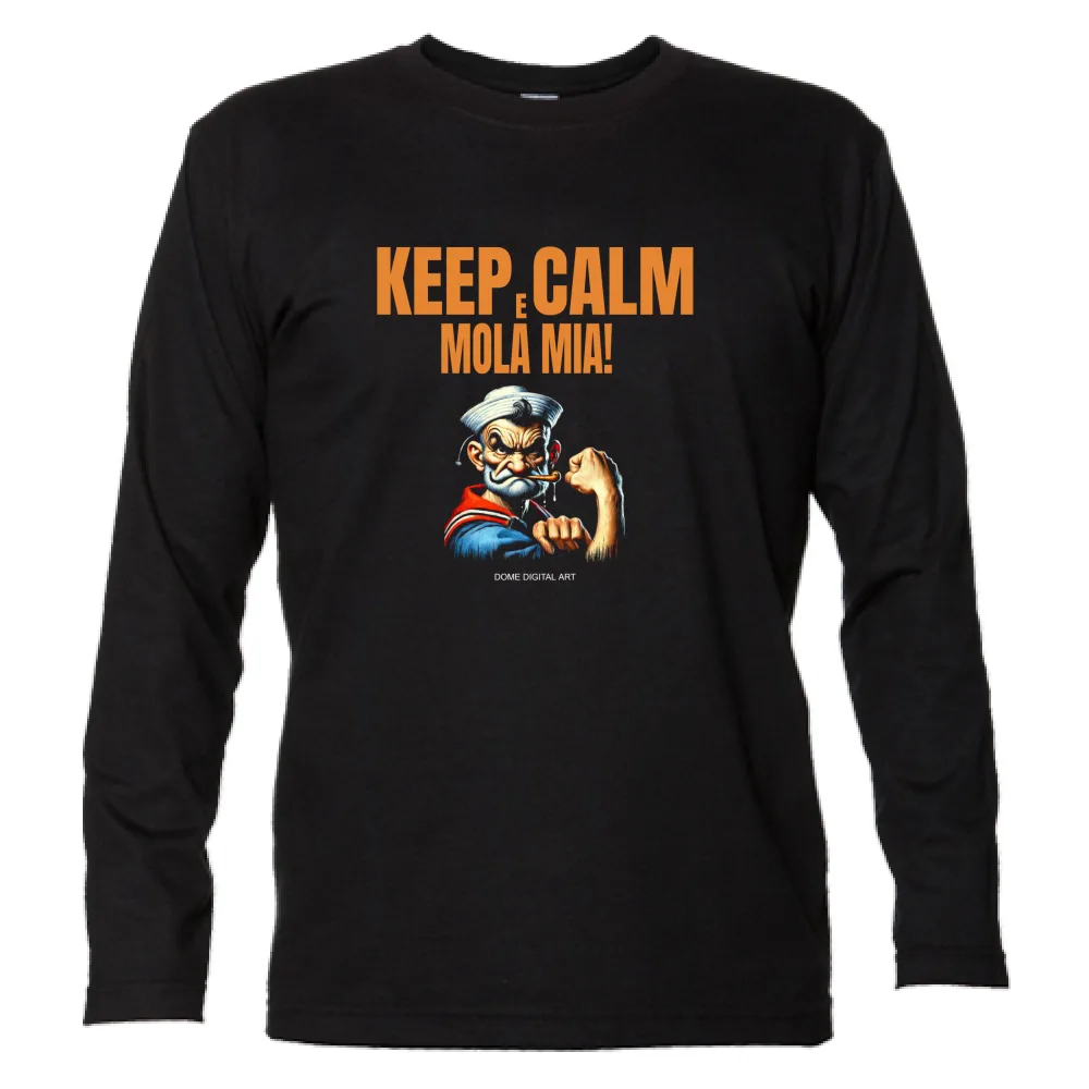 Pigiama Maglia Keep Calm Mola mia Popeye