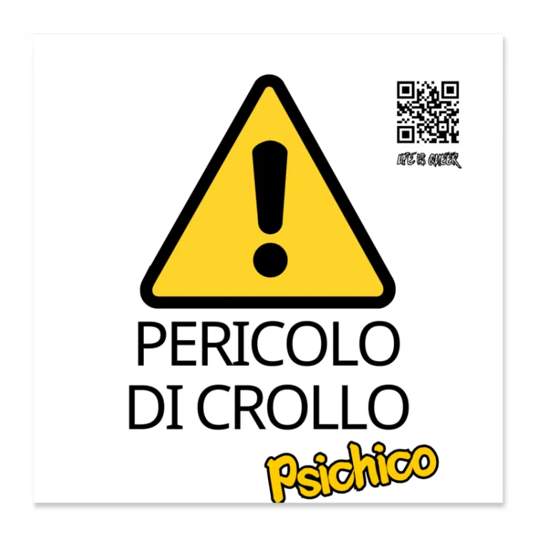 Adesivo Pericolo crollo