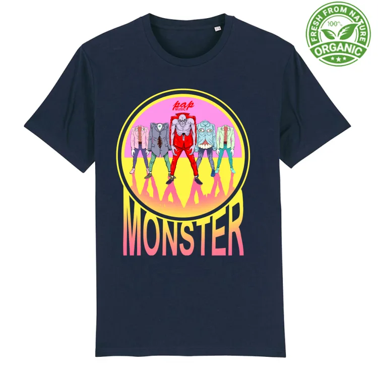 PAPmusic  PAPmostri cerchio giallo-T-Shirt Unisex