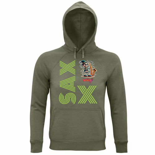Felpa Organica Unisex Cappuccio