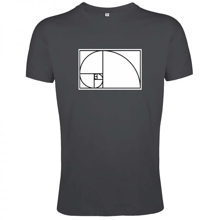 T-shirt Uomo - Spirale di Fibonacci