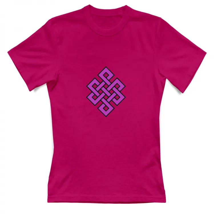 T-shirt Donna - Nodo infinito buddista