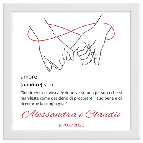 Significato di Amore poster personalizzabile