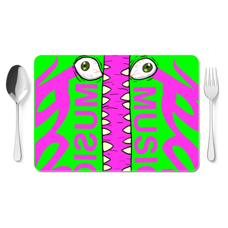PAPmusic Allover Monster Verde- Tovaglietta