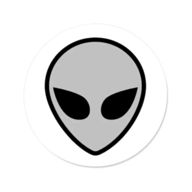 Sticker - Alieno grigio