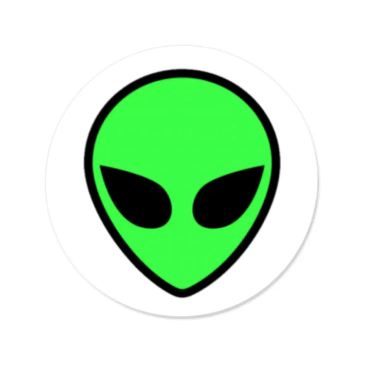 Sticker - Alieno verde