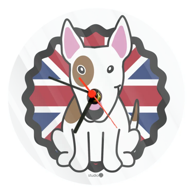 Orologio parete Bullterrier