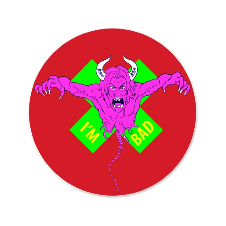PAPmusic PAPmostro I am Bad-Sticker-8cm
