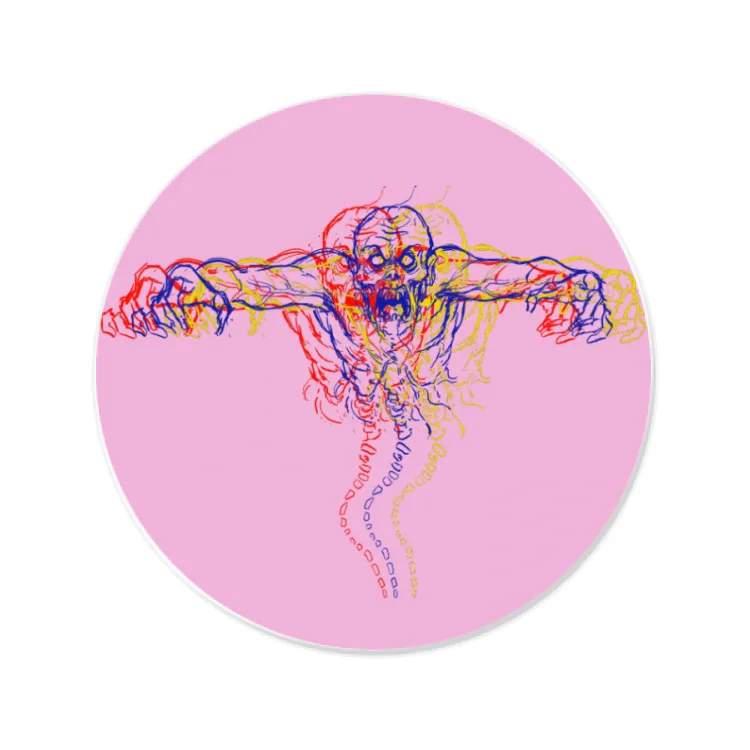 PAPmusic PAPmostro spavento-Sticker-8cm