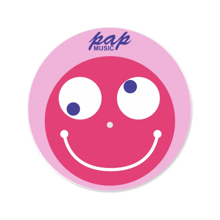 PAPmusic PAPsmile retro-Sticker-8cm