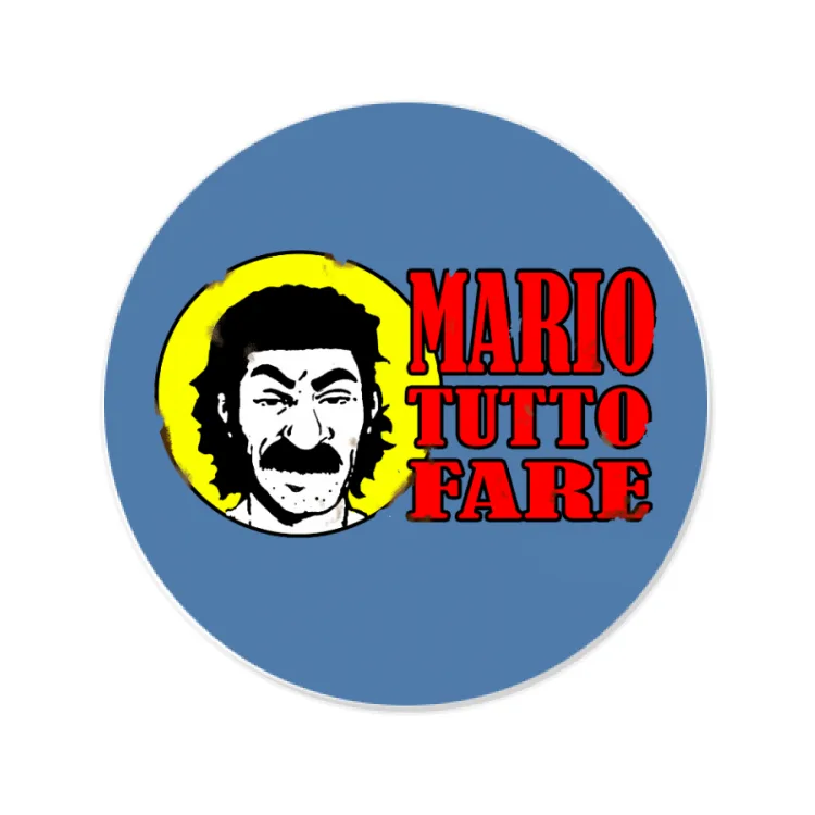 PAPmusic MARIO TUTTOFARE-Sticker-8cm