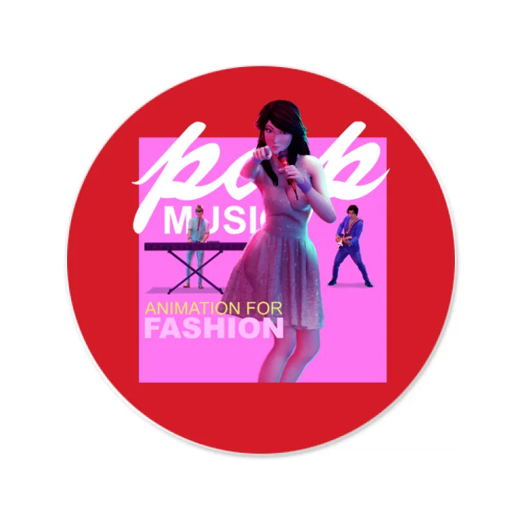 PAPmusic PAPMUSIC MUSIC-Sticker-8cm