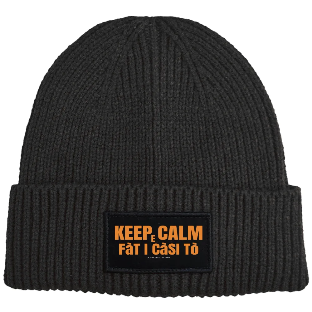 berretto keep calm e fat i casi to dialetto