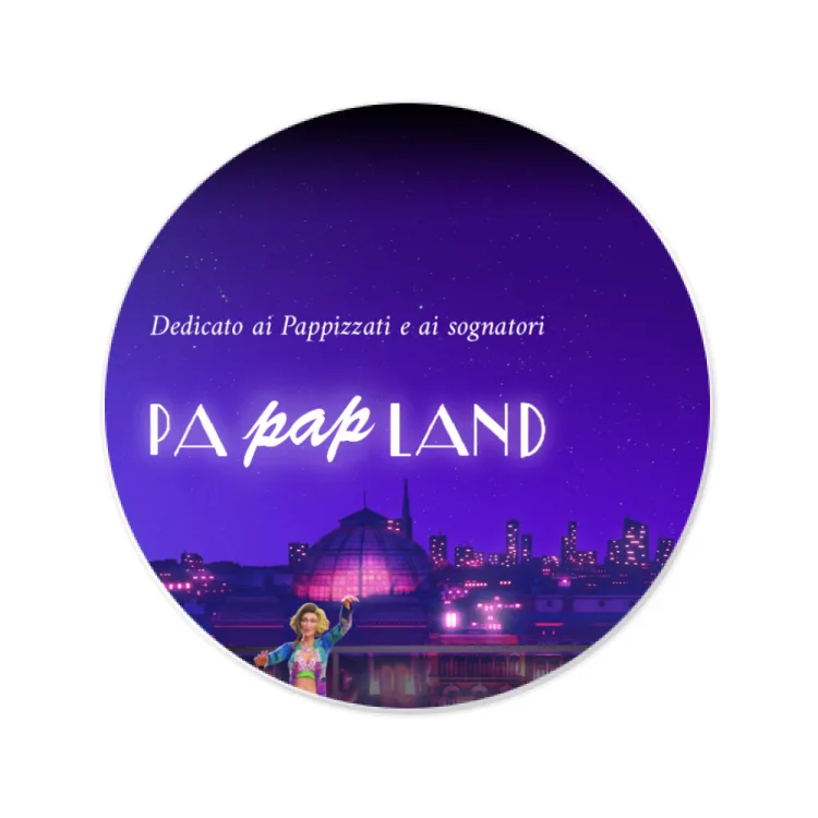 PAPmusic Pa PAP Land-Stiker-8cm