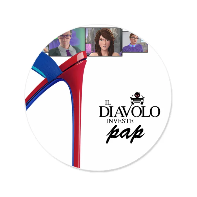 PAPmusic  Il Diavolo Investe PAP-Sticker-8cm