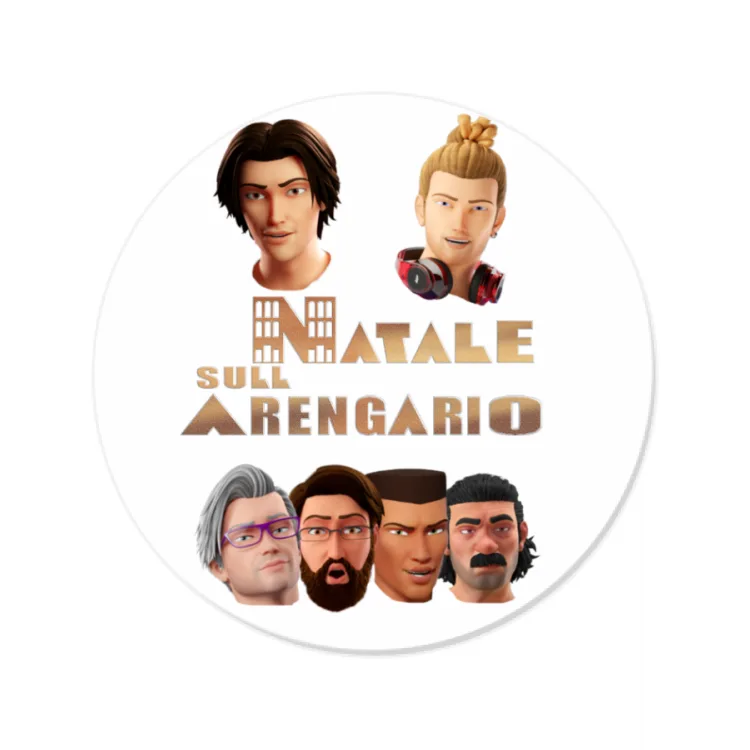PAPmusic Natale sull Arengario- Sticker-8cm