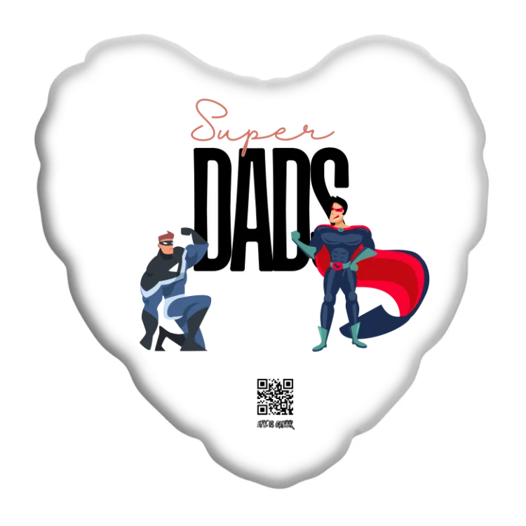 Cuscino cuore Super dads