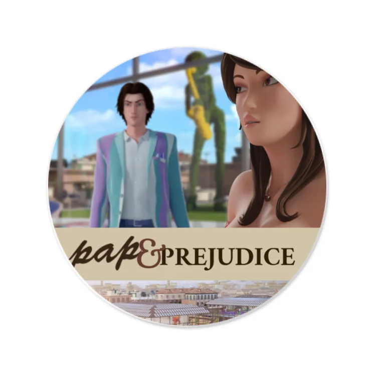 PAPmusic PAP & Prejudice-Stiker8cm