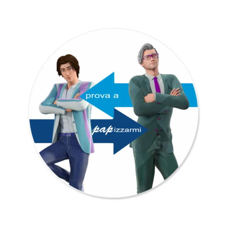 PAPmusic Prova a PAPizzarmi-sticker-8cm