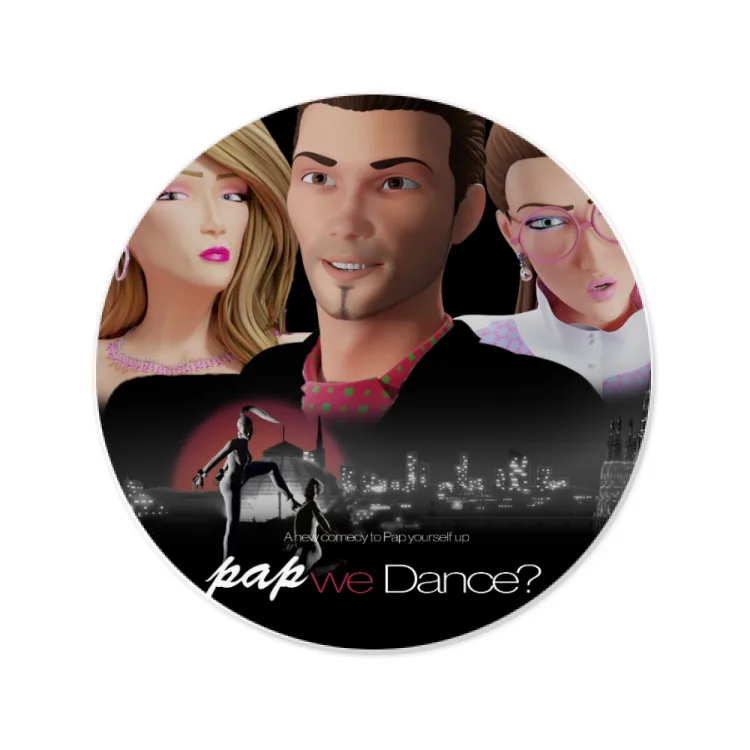 PAPmusic PAP We Dance?-Sticker-8cm