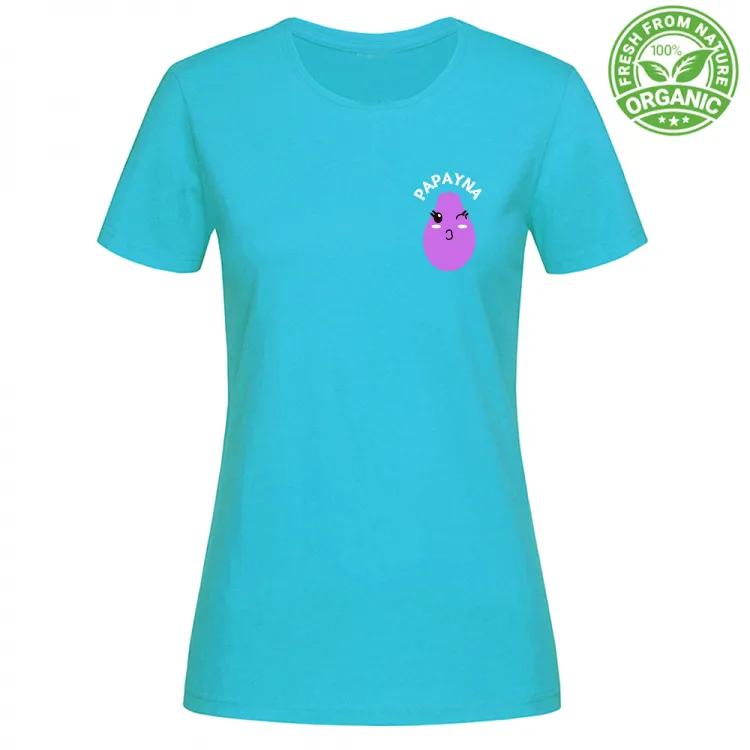 T-shirt Kiss PAPAYNA woman log organica