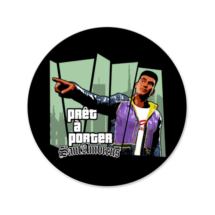 PAPmusic Prét-à-Porter SantAmbreus-sticker-8cm