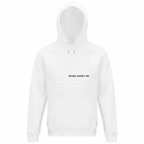 Felpa Organica Unisex Cappuccio