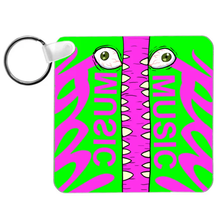 PAPmusic Allover Monster Verde- Portachiavi