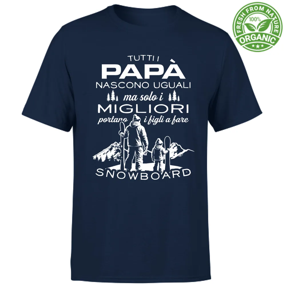 I Migliori Papà  portano i figli a fare Snowboard