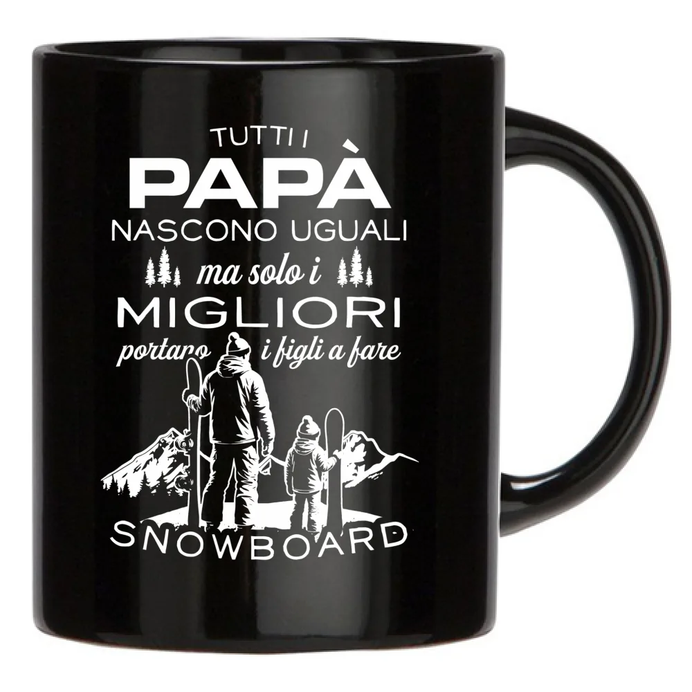 I Migliori Papà  portano i figli a fare Snowboard