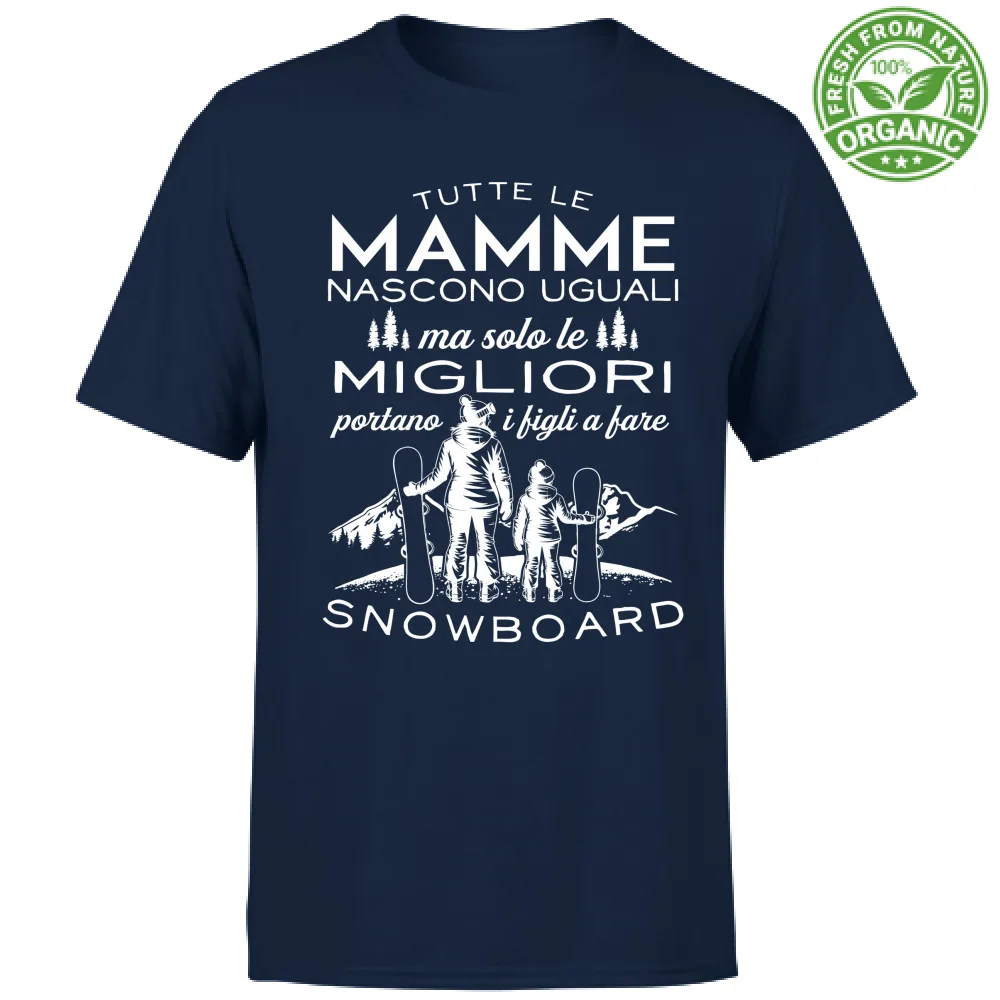 Le Migliori Mamme portano i figli a fare Snowboard