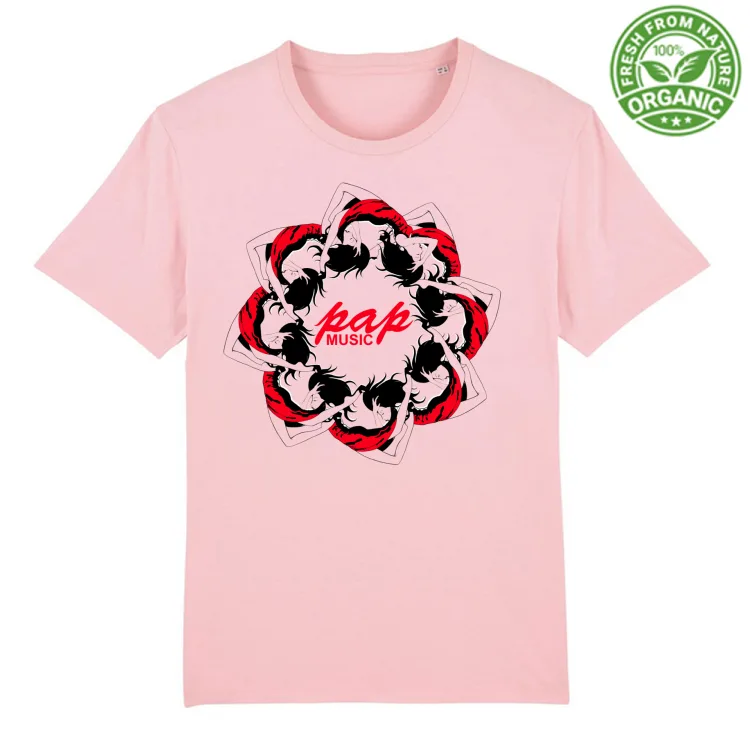 PAPmusic Donna che cade Rossa-T-Shirt Unisex 