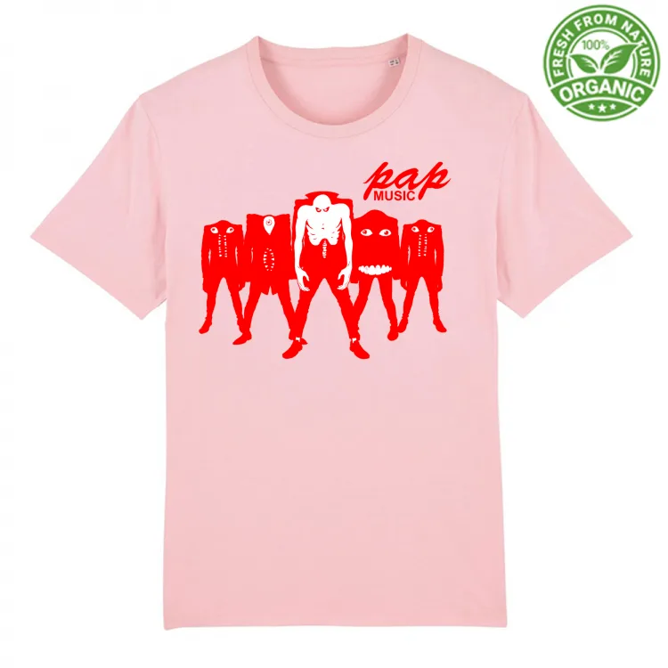 PAPmusic Gruppo Mostri Rosso Vivo-T-Shirt Unisex