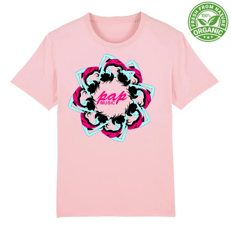 PAPmusic Donna che cade Fuchsia-T-Shirt Unisex