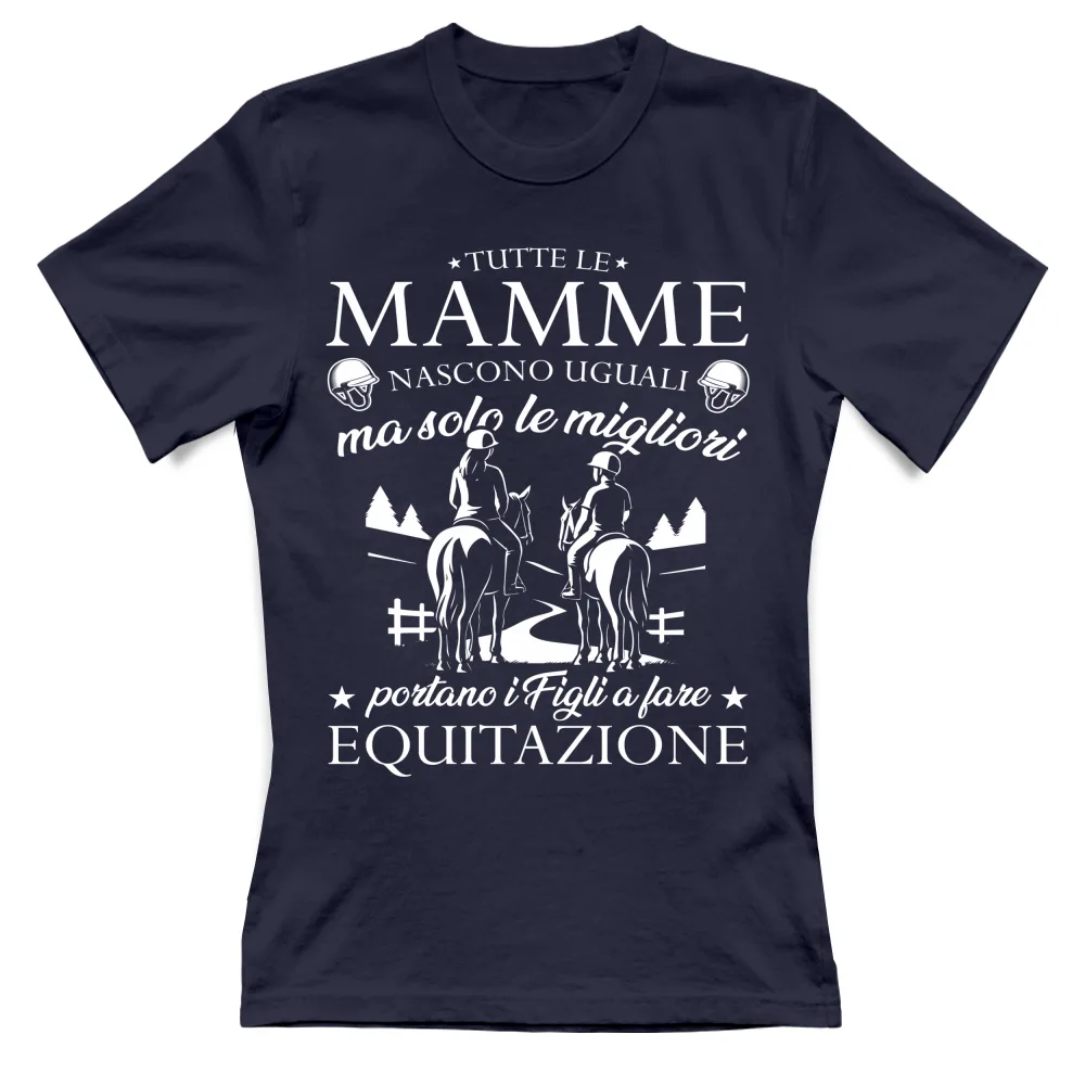 Le Mamme migliori portano i figli a equitazione