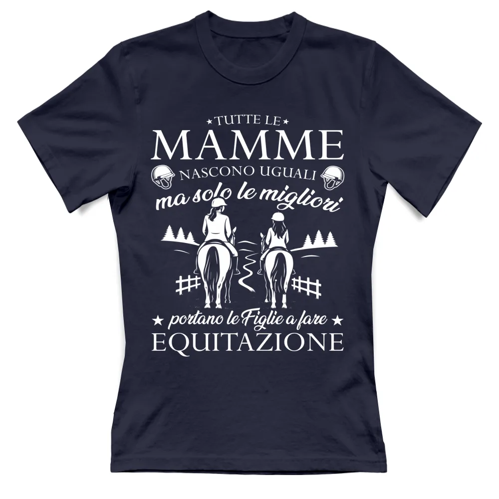 Le Mamme migliori portano le figlie a equitazione