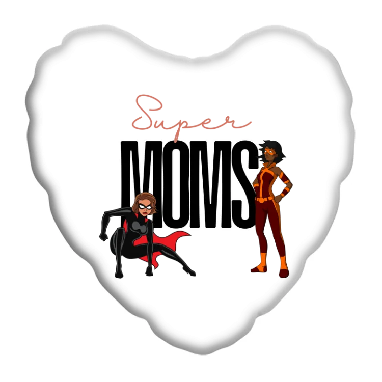 Cuscino cuore Super Moms